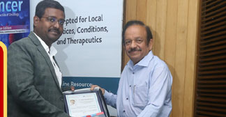Dr Venkata Pradeep Babu Koyyala felicitated